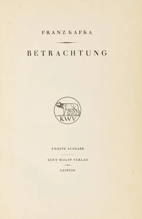 Franz Kafka, Betrachtung, 1915