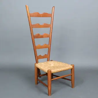Gio Ponti. كرسي مدفأة / كرسي بمسندين، طراز 'Fireside Chair' لـ Casa e Giardino، ثلاثينيات القرن العشرين