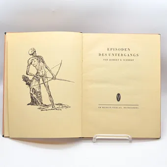 ALFRED KUBIN (1877-1959). ROBERT R. SCHMIDT, "EPISODEN DES UNTERGANGS", MERLIN-VERLAG, HEIDELBERG, EI VUOSILUKUA (1926).