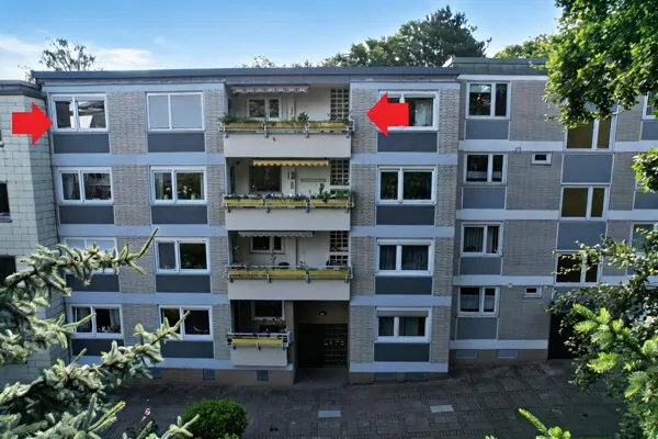 Appartement 3 pièces avec loggia à MH-Broich - classe énergétique C - loué