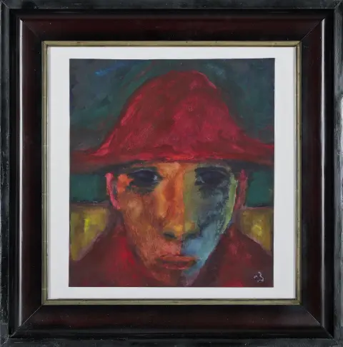 Herbert Beck, monogram dolje desno i na poleđini, Leipzig 1920 – 2010 Tegernsee, „Harlekin“, akvarel, 43,5 x 39 cm – račun: Beck & Eggeling,…