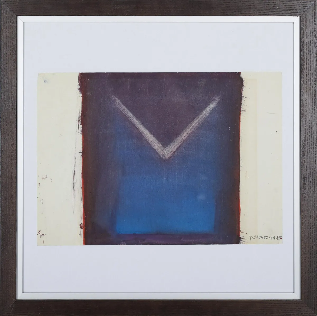 Aleksandra Jachtoma，右下签名，日期(19)85，Barchaczow 1932 – 2026，曾在法国和波兰工作，《o.T.》，水粉，29,7 x 42 cm，…