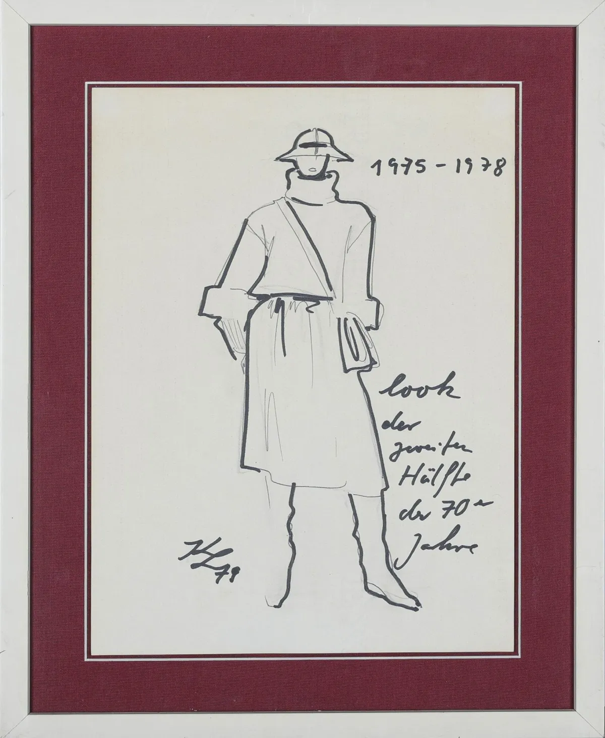 Karl Lagerfeld，左中部字母组合签名，日期 (19)79，汉堡 1933 – 2019 巴黎，《1975-1978 – 70年代后半期造型》，题名，…