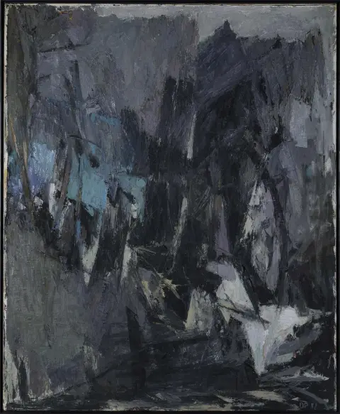 Wolfgang Opitz, monogrammé en bas à droite, daté (19)88, Słupsk 1944 – 2023 Plüschow, « sans titre », huile sur toile, 149 x 121 cm – facture : Galerie Frank Hänel, Francfort 1990, 4 750 DM