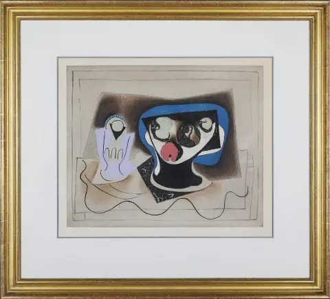 Pablo Picasso, signé à la main en bas à droite, Málaga 1881 – 1973 Mougins, « Le Verre d´Absinthe », 1965, aquatinte en couleurs et collotypie sur vélin