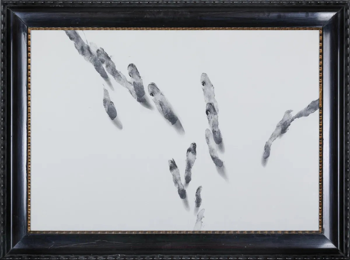 Dorothee Rocke，未签名，基尔 1949 – 活跃于美因河畔法兰克福，《o.T.》，油性粉笔，67 x 94 厘米 (42250-5)
