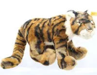 Steiff Radjah Tiger, knap og flag