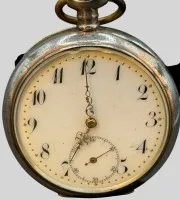 HTU mecanic în carcasă de argint 800, mecanismul nu funcționează, D-4,5 cm