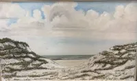 字母组合 STO 或类似，1972年，沙丘风景，可能为叙尔特岛，油画/亚麻布，带框，RG 60x95 厘米
