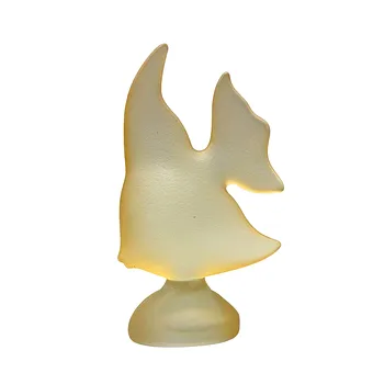 SCHOTT CHRISTINENHÜTTE 黄色鱼玻璃雕塑。