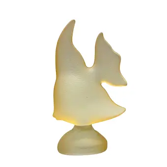 SCHOTT CHRISTINENHÜTTE 黄色鱼玻璃雕塑。