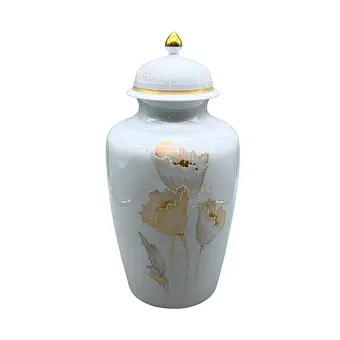 KAISER 瓷器带盖花瓶 "ELEONORE"，装饰 "K. NOSSEK"。