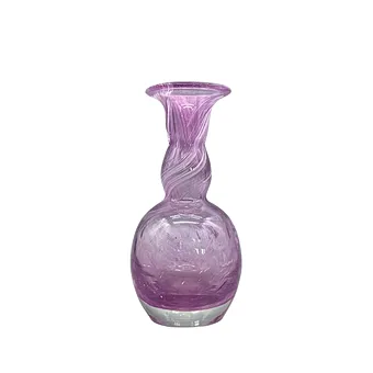 紫色水晶花瓶，手工制作。