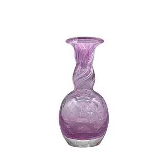 紫色水晶花瓶，手工制作。