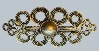 Sølvbroche, 6x3 cm, 7,39 g