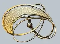 Sølv-800-broche "K&L", 4x2,5 cm, 4,80 gr