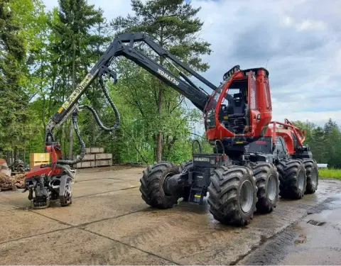 1 harvester Komatsu 931XC, C144 agregatı ve THW hazırlığı ile