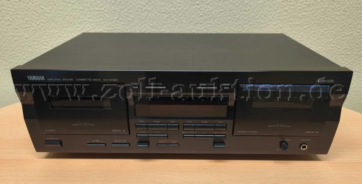 1 Yamaha KX-W 321 çift kaset deck (teyp)