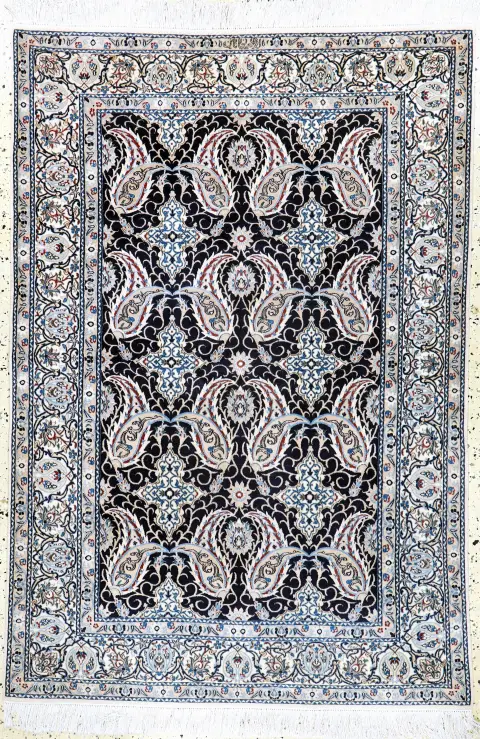 Nain ince (6 La), İran, 20. yy ortası, ipekli mantar yün, yak. 178 x 120 cm, yak.