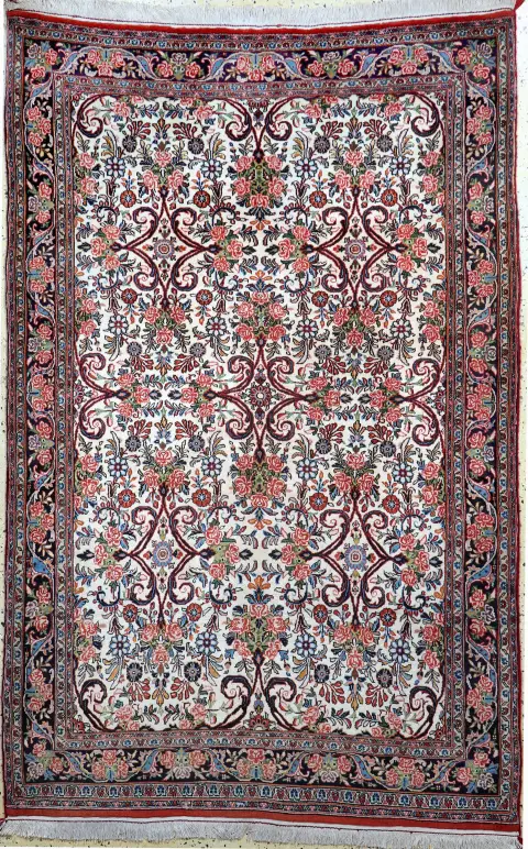 Rosenbidjar cork eski, İran, 20. yy ortası, pamuk üzerine cork yün, yak. 214 x 130 cm