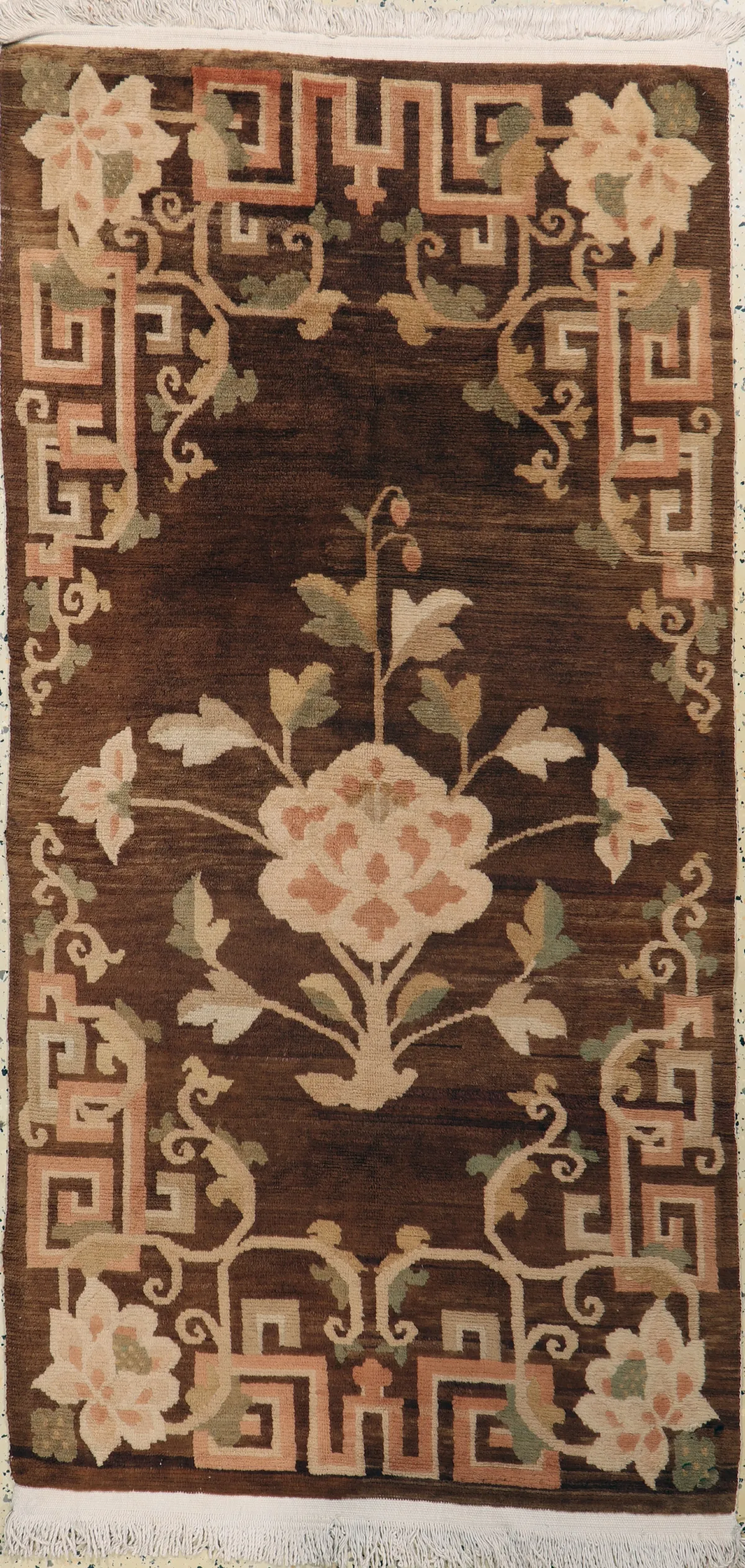 西藏，20世纪中期，羊毛棉底，约180 x 90厘米，EHZ：2 估价：400,-