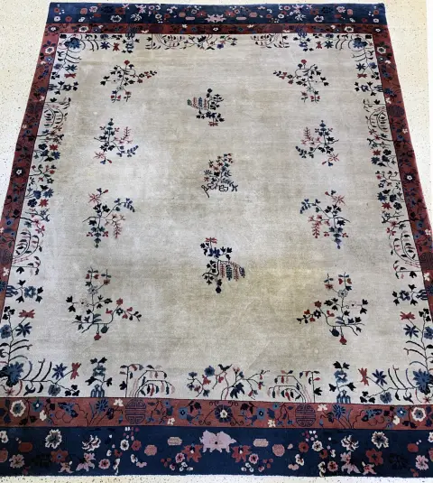 Indo-Pekin, Hindistan, 20. yy sonu, pamuk üzerine yün, yak. 450 x 360 cm