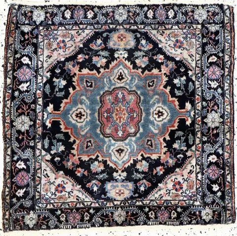 Farahan antik, İran, yak. 1900, pamuk üzerine yün, yak. 70 x 70 cm, EHZ: 2, (saçaklar