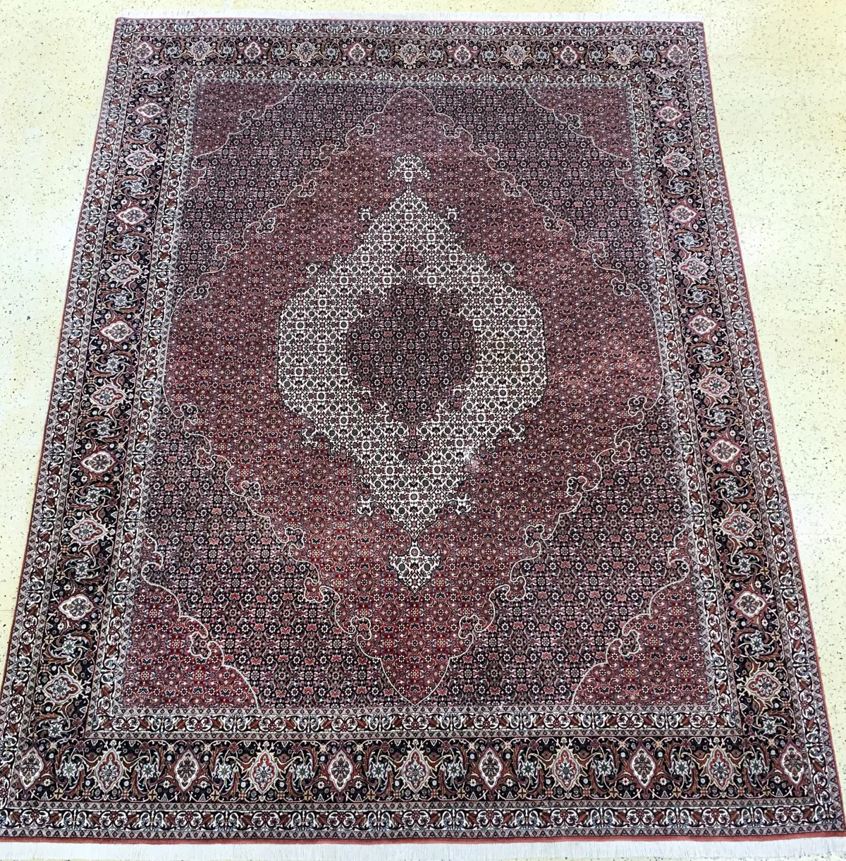 Bidjar Kork 精细,波斯,20世纪末,软木羊毛配棉底,约 392 x 304 厘米