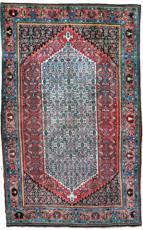Antik Bidjar, İran, 1900 civarı, pamuk üzerine yün, yaklaşık 230 x 140 cm, EHZ: 2-3