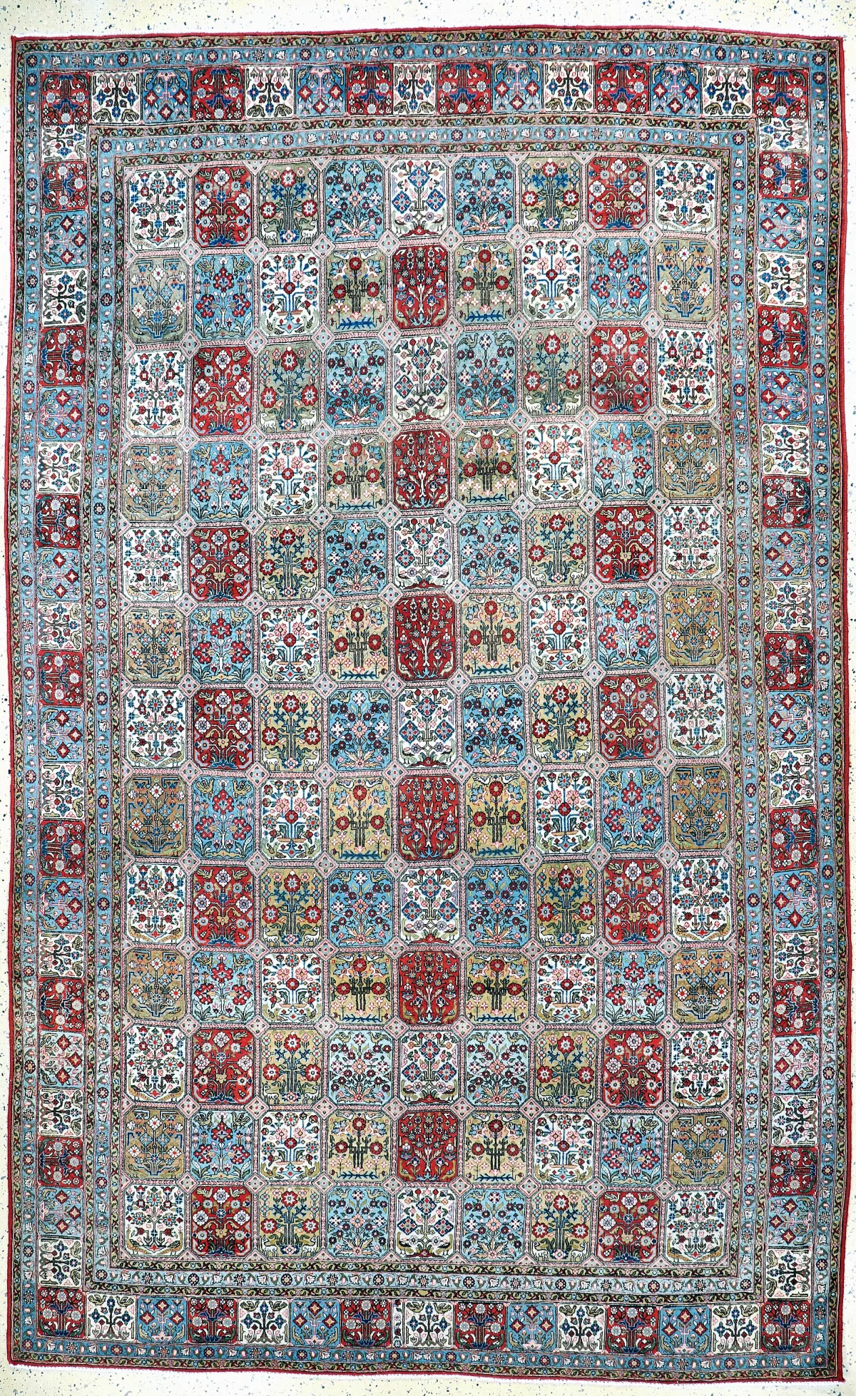 Ghom Kork，波斯，20世纪中期，软木羊毛配棉底，约357 x 220厘米，EHZ：2