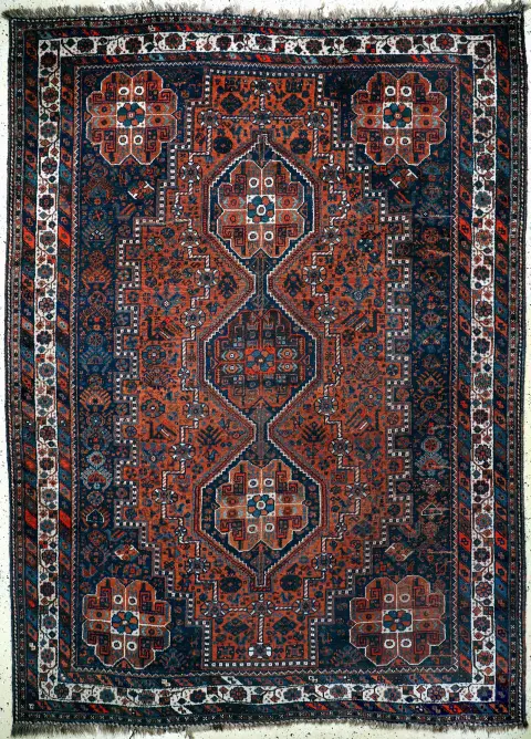 Şiraz antika, İran, 1900 civarı, yün üzerine yün, yak. 310 x 225 cm, EHZ: 3