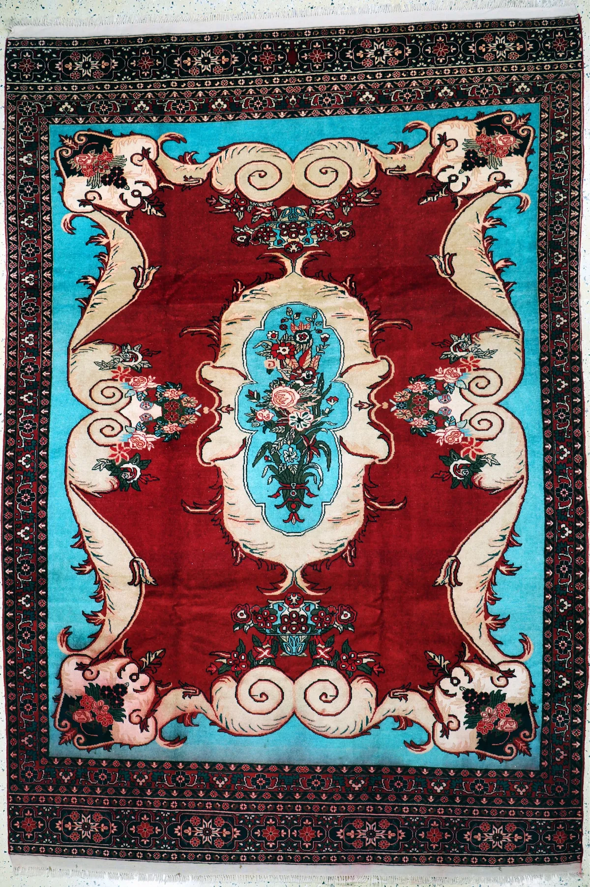 Ghochan，波斯，20世纪末，羊毛配羊毛底，约 315 x 211 厘米，变色，EHZ: 2