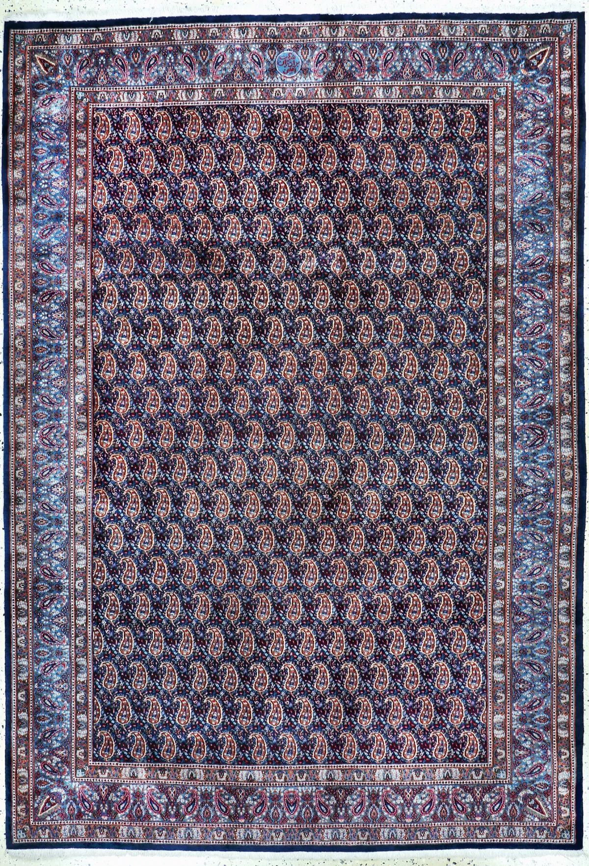 Birdjand Kork 精细波斯，签名“BruderAmini”，20世纪末，科尔克羊毛