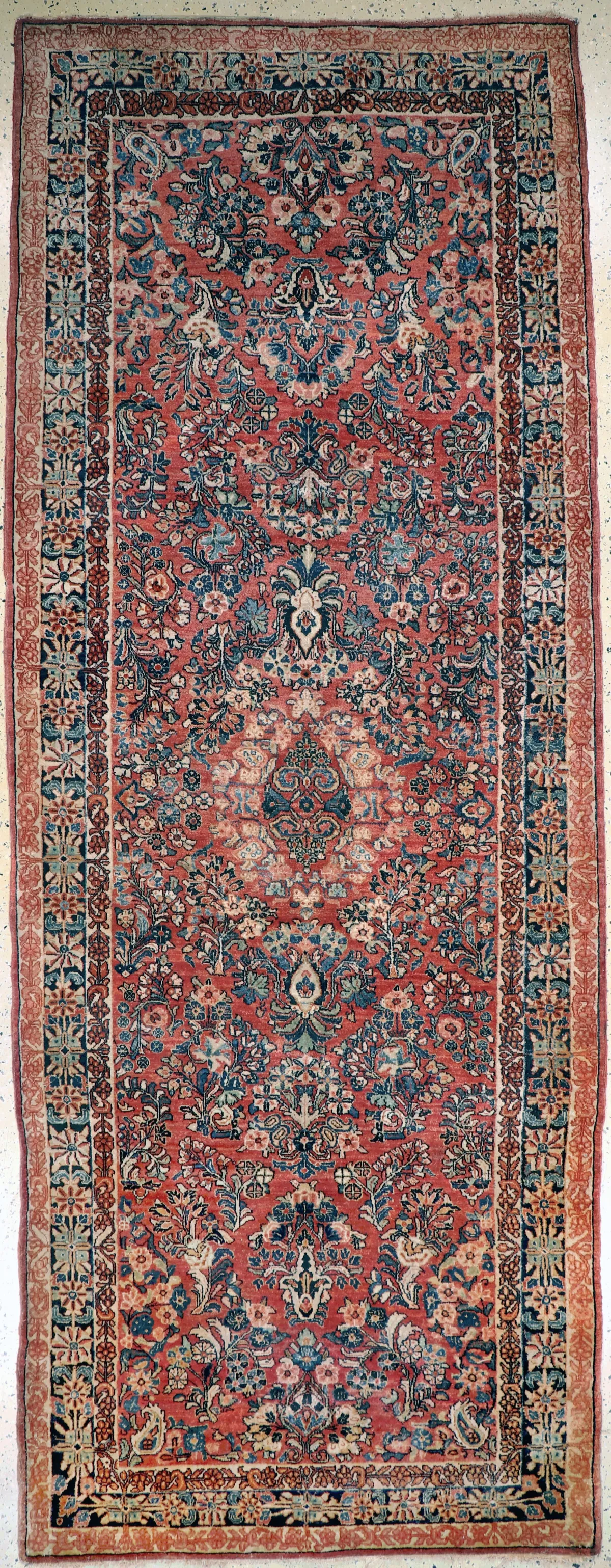 Us Re-import Sarogh，波斯，20世纪初，科尔克羊毛配棉，约360 x 138厘米