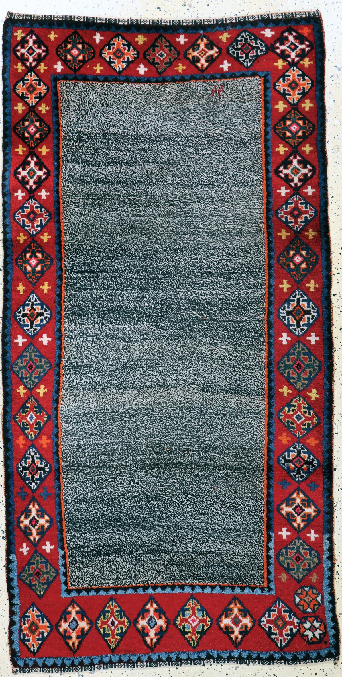 Gabbeh قديمة، بلاد فارس، منتصف القرن العشرين، صوف على صوف، حوالي 206 × 107 سم