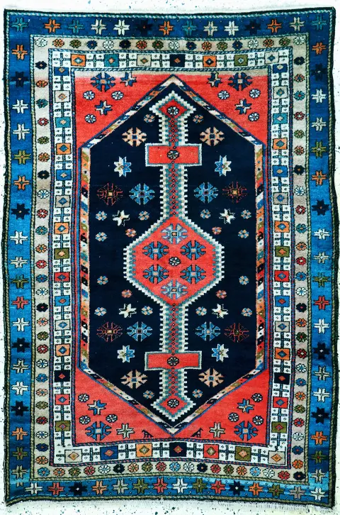 Hamadan eski, İran, 20. yy başı, pamuk üzerine yün, yaklaşık 190 x 130 cm