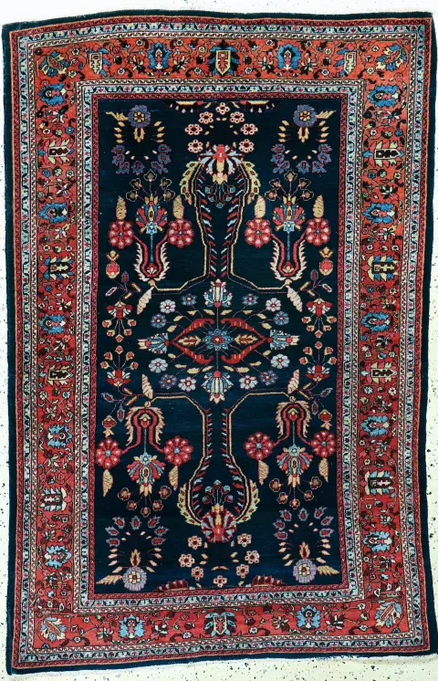 Bidjar eski, İran, 20. yy başı, pamuk üzerine yün, yak. 210 x 135 cm, EHZ: 2