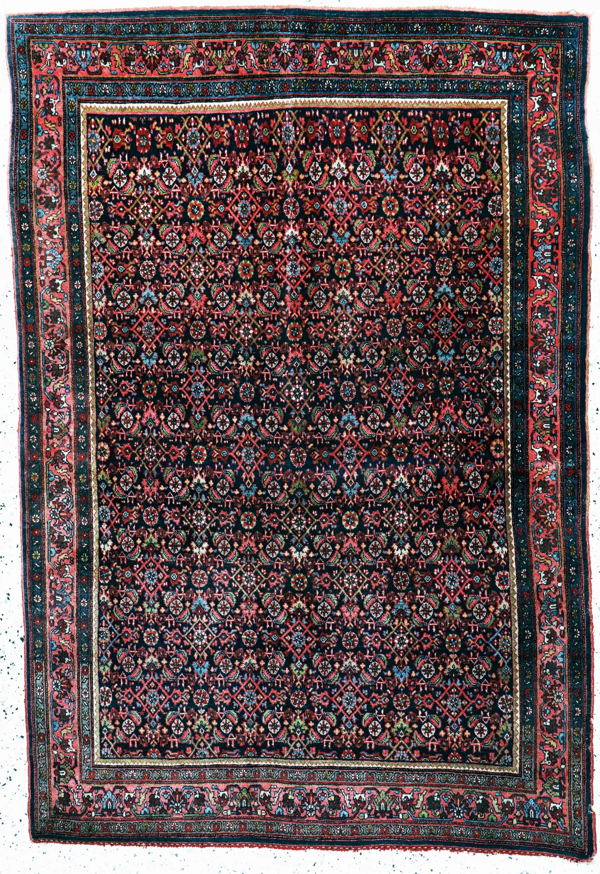 Bidjar 精细古董，波斯，20世纪初，羊毛配棉底，约210 x 145厘米，EHZ：2