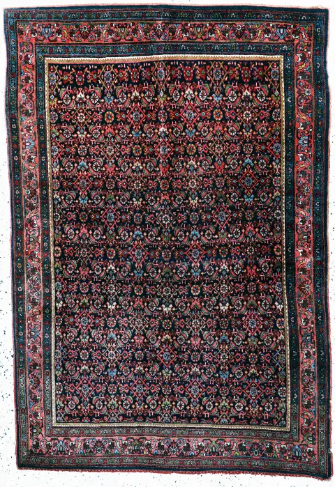 Bidjar ince eski, İran, 20. yüzyıl başı, pamuk üzerine yün, yak. 210 x 145 cm, EHZ: 2