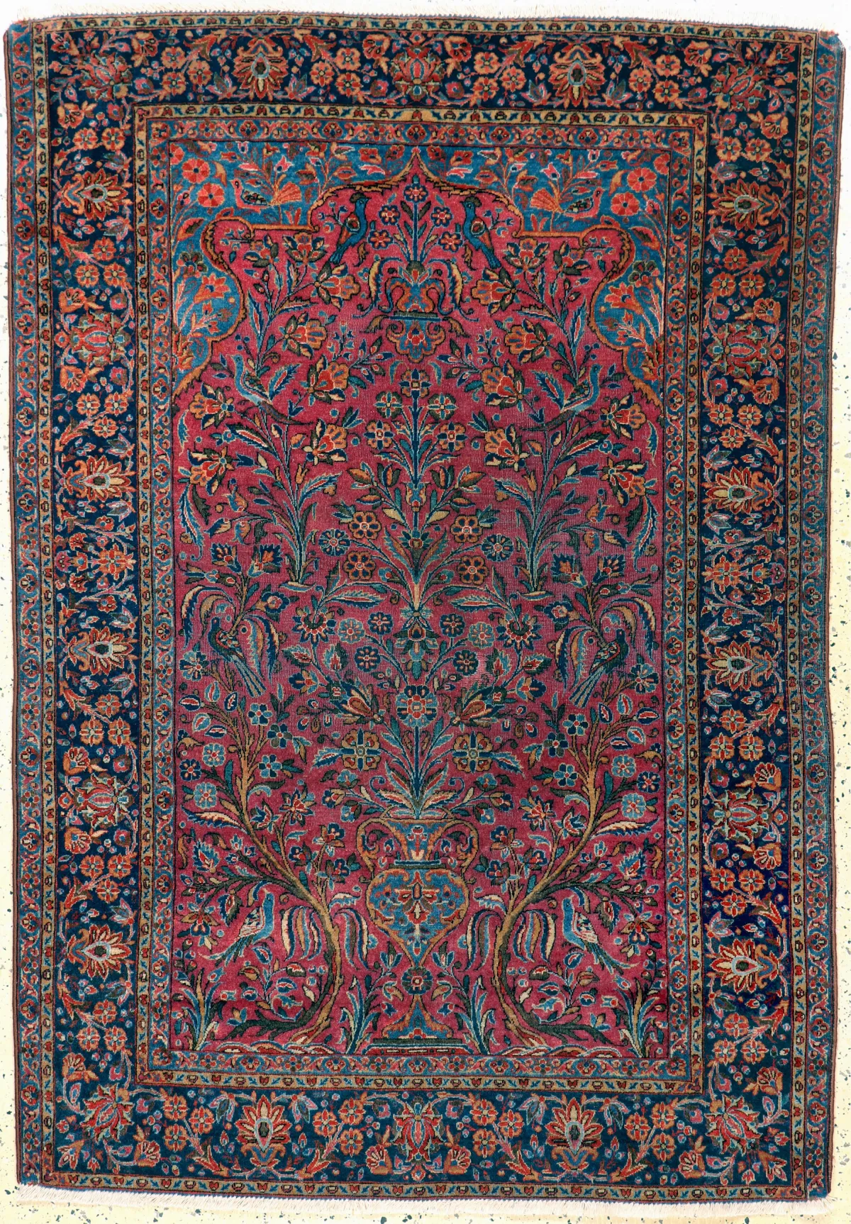 "Manchester" Keschan 古董，波斯，约1900年，Manchester 软木羊毛，约188 x 132厘米