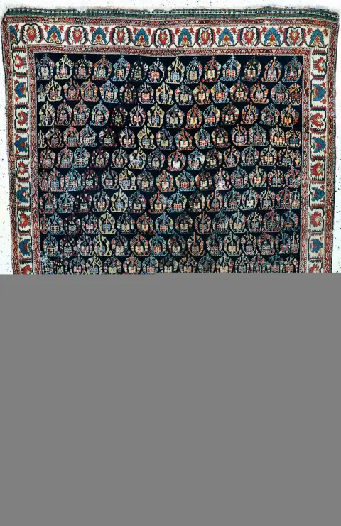 Ghaschgai Kaşkuli antika, İran, 19. yy, yün üzerine yün, yaklaşık 250 x 160 cm, EHZ: 4