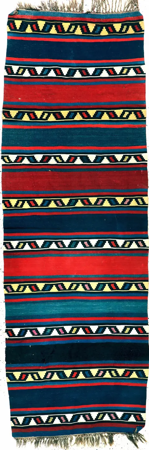 Şirvan Kilim antika, Kafkasya, 1900 civarı, yün üzerine yün, yak. 278 x 94 cm, EHZ: 2,