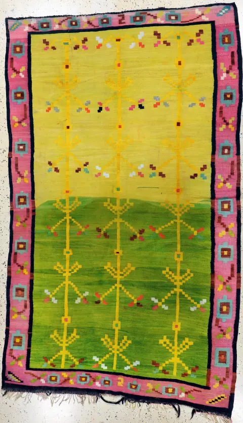 Eski kilim, Fas, 20. yy başı, yün üzerine yün, yak. 265 x 160 cm, EHZ: