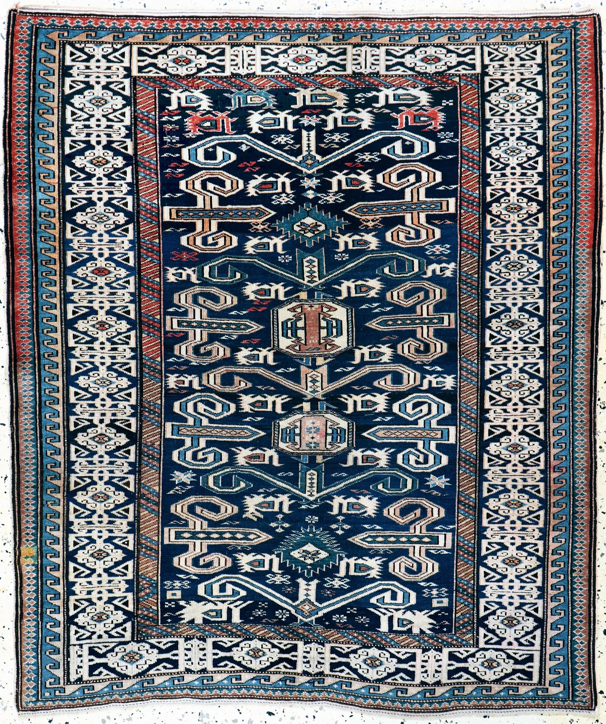 Schirwan古董，高加索，19世纪，羊毛上羊毛，约120 x 100厘米