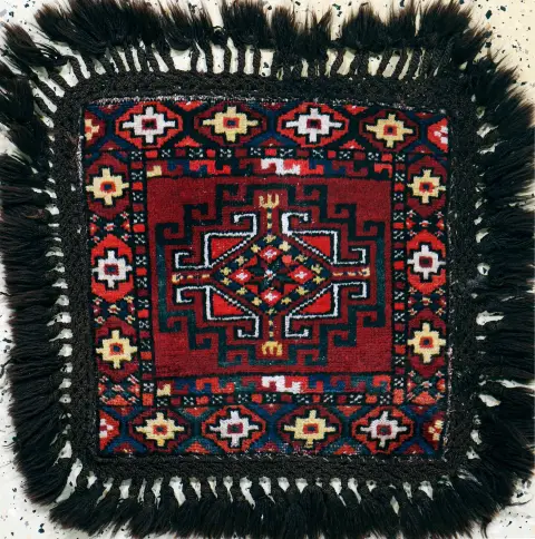 Karakalpak, Özbekistan, 20. yüzyıl başı, yün üzerine yün, yak. 50 x 50 cm, EHZ: 2