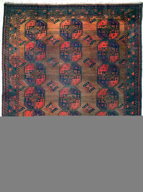 Ersari ana halı, Türkmenistan, 20. yy başı, yün üzerine yün, yak. 310 x 233 cm