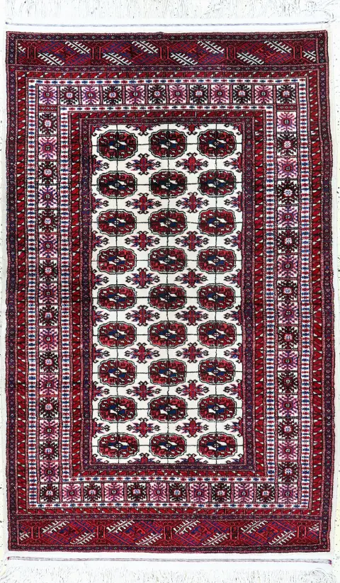 Torkmen, İran, 20. yy ortası, pamuk üzerine yün, yak. 205 x 130 cm, EHZ: 2