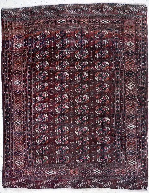 Tekke ince ana halı, Türkmenistan, 1900 civarı, yün üzerine yün, yak. 276 x 219 cm, EHZ: