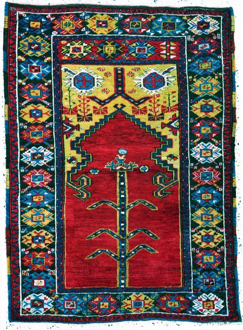 Kirsehir antika, Türkiye, 19. yüzyıl, yün üzerine yün, yak. 149 x 109 cm, EHZ: 2