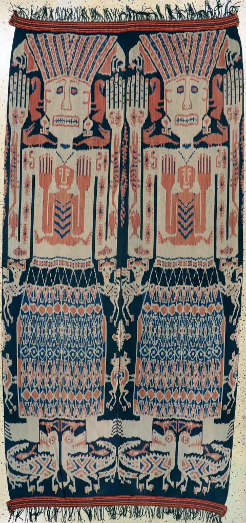 Ikat de Sumba, Indonésie, début du 20e siècle, coton, env. 250 x 125 cm, EHZ : 2